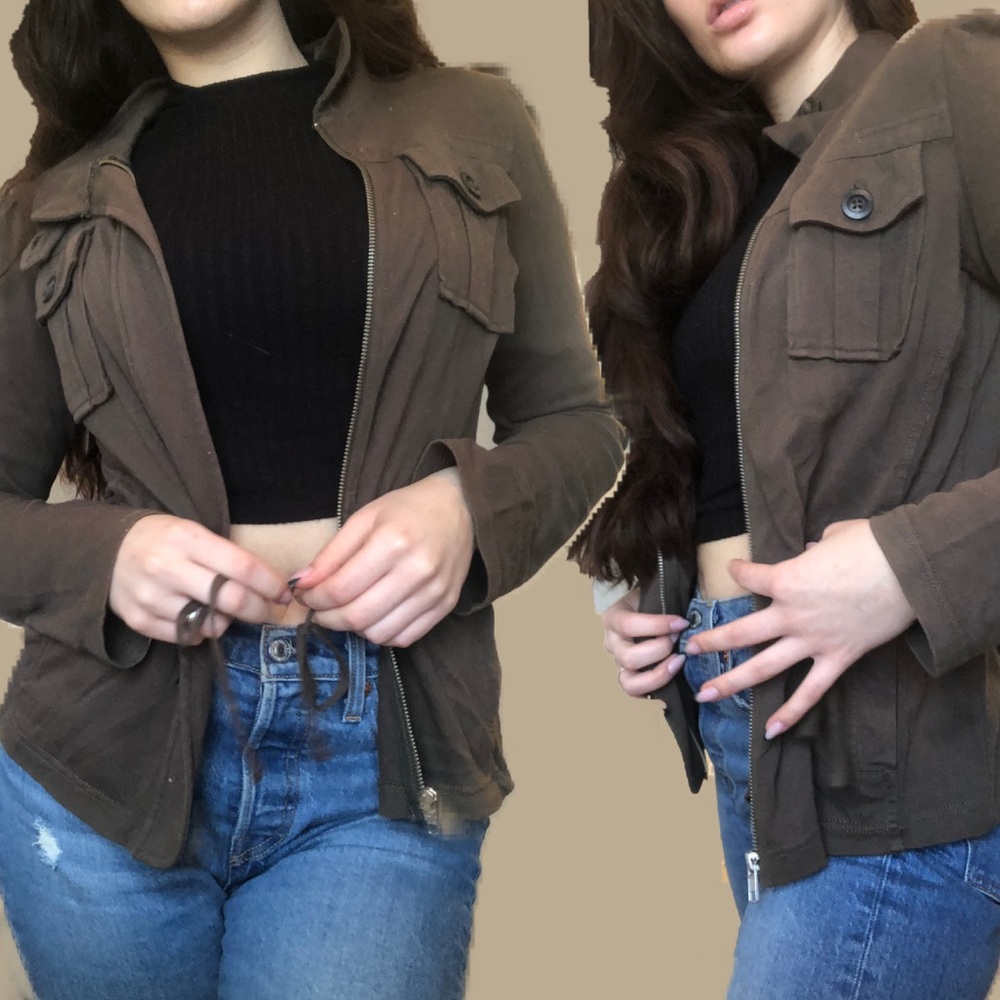 Nordstrom Olive Jacket - Picture 1 of 1